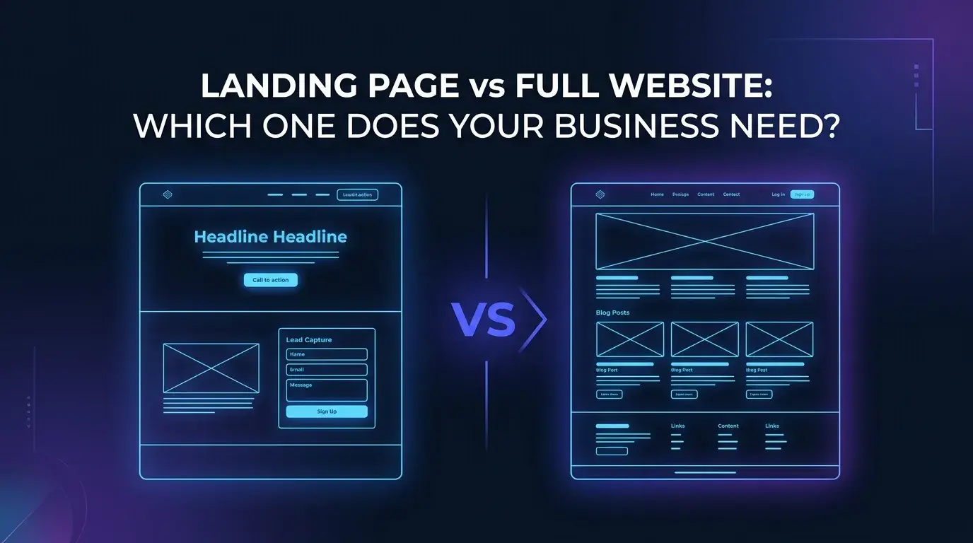 Landing Page vs Website Lengkap: Mana yang Dibutuhkan Bisnis Anda?