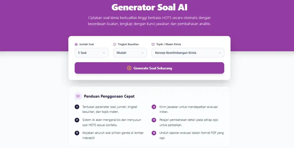 Pembuat Soal Berbasis AI