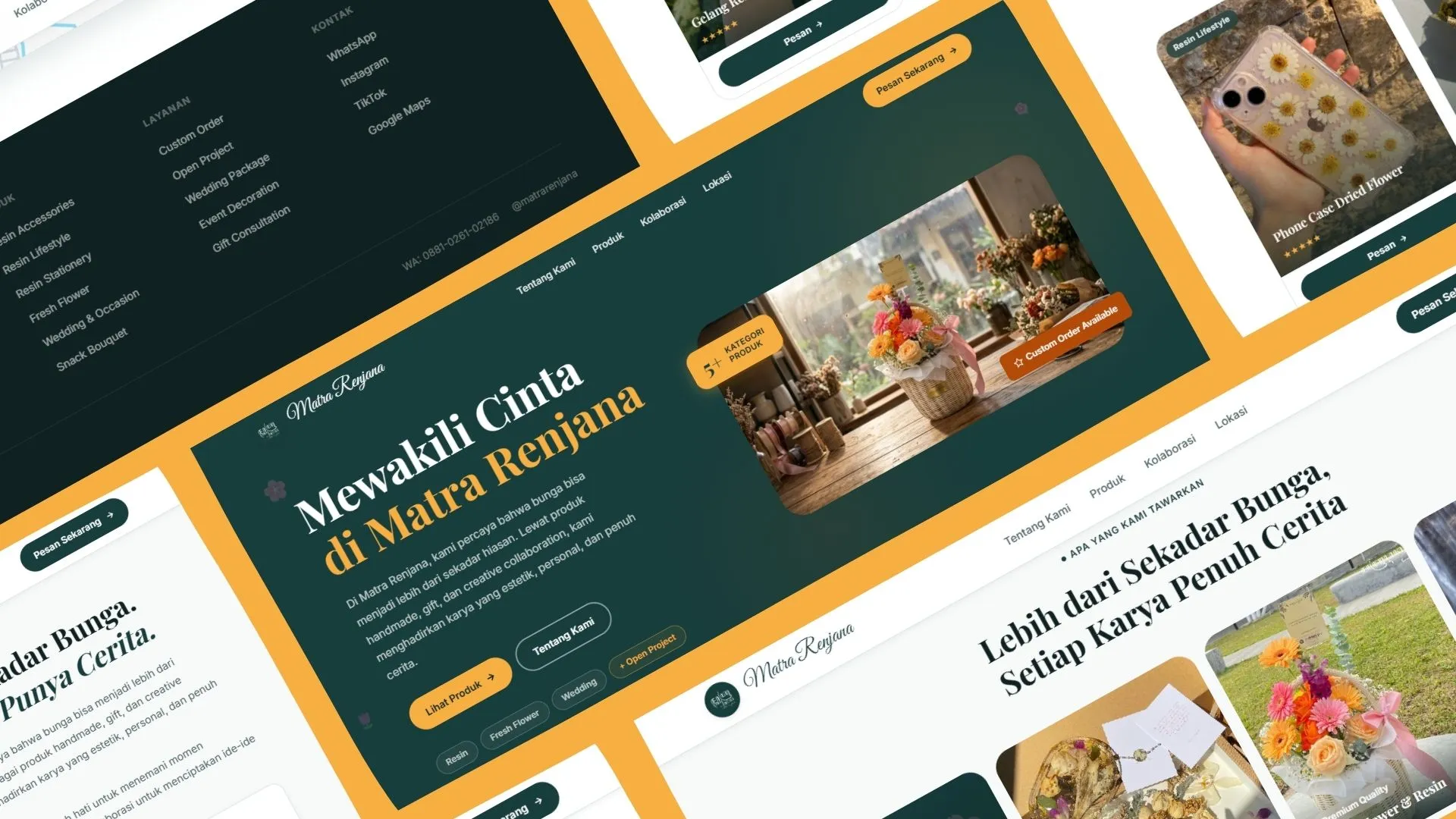 Matra Renjana Landing Page